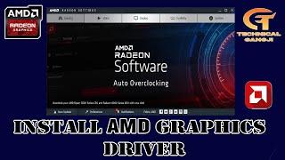how to install AMD Graphics for pc and laptop