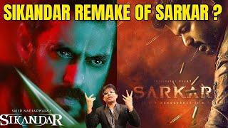 FILM SIKANDAR REMAKE OF SARKAR | KRK | #sikandar #sikandarmovie #sarkarmovie #vijay #salmankhan #krk