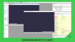 Qt Designer - Custom Scrollbar With Stylesheet [ Modern GUI ]