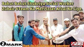 Mysore:Bahut Bahut Shukriya Social Worker Zubair &Team Ka Meri Izzat Afzai Ke Liye.