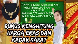 harga emas perhiasan hari ini 26 november 2021,cara menghitung harga emas per gram ini caranya