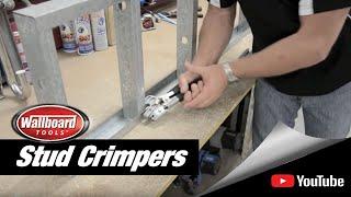 Using the Wallboard Tools Stud Crimpers