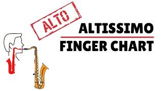 Ultimate Alto Sax Altissimo Finger Chart