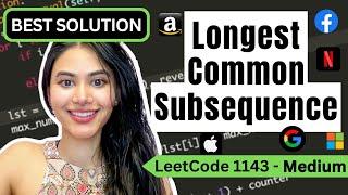 Longest Common Subsequence - LeetCode 1143  - Python #dynamicprogramming #leetcode #blind75