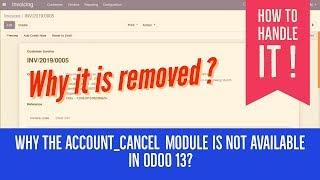 How To Cancel Invoice in Odoo13