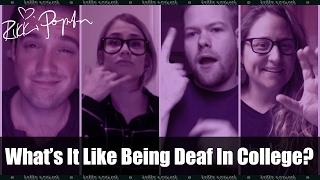 What's It Like Being Deaf In College? (American Sign Language Vlog) (Mostly)