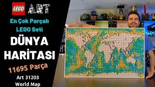 DÜNYANIN EN ÇOK PARÇALI LEGO SETİ! LEGO Art 31203 WORLD MAP