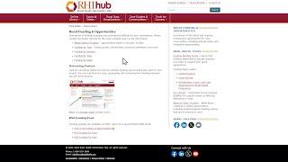 Narrowing Results in RHIhub's Funding & Opportunities Section