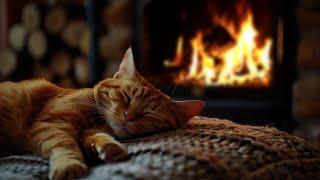 Сozy atmosphere with a purring cat  Sleep in Cozy Ambience