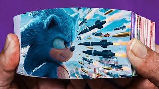 Sonic the Hedgehog Flip Book | Rooftop Missile Chase Scene Flipbook