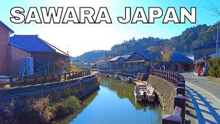 [4K] Sawara Historical District | Little Edo | Toyohashi Bridge Chiba Japan | ASMR Japan Walk