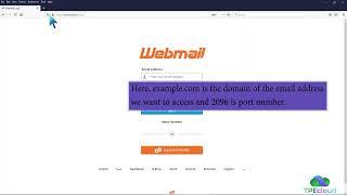 TPEcloud Tutorial: How to Access your Email Account from cPanel Webmail