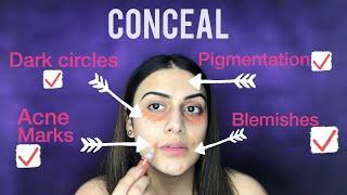 How To Cover Dark Circles Pigmentation Indian Skin Tone| Colour Correction -Easy Steps|Twinkle Anand