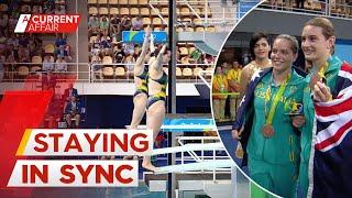 The Olympic synchronised divers training in different states | A Current Affair