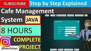 Cafe Management System in java (JFrame, Netbeans, Mysql Database) Complete Project (step by step)