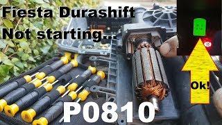 Ford Fiesta Durashift P0810 not starting nor engaging gear. Fault finding and repair.