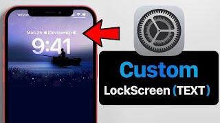 Enable Custom LockScreen Text on iPhone