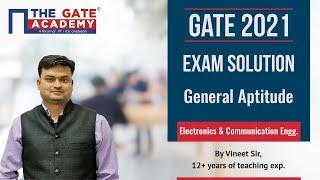 GATE 2021 Answer Key Electronics and Communication | General Aptitude GATE 2021 Questions