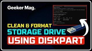 How to Clean and Format Storage Drive Using DiskPart || WIPE STORAGE DRIVE Without Any SOFTWARE
