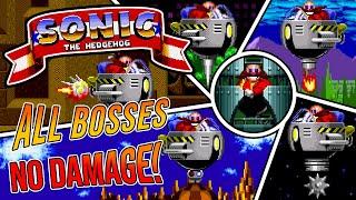 Sonic the Hedgehog (Sega Genesis) | All Bosses (No Damage)