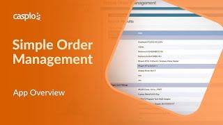 Order Management Software Overview