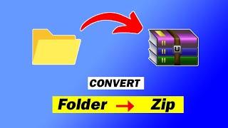 how to make zip file // convert folder into zip file
