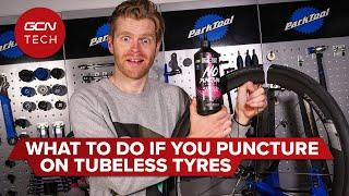 How To Fix A Punctured Tubeless Tyre | GCN Tech Puncture Repair Guide