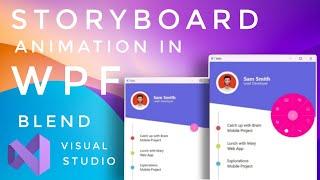 WPF Tutorial: Storyboard Animation in WPF | Visual studio blend | Triggers