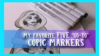 My FAVORITE Five "Go-to" COPIC MARKERS- @dramaticparrot