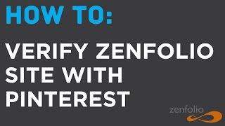 How To: Verify Zenfolio Site with Pinterest