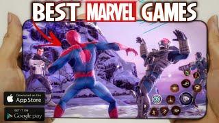 TOP 10 BEST MARVEL SUPERHEROES GAMES FOR ANDROID & IOS SO FAR !