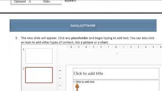 Lesson 04 - Slide Basics - Power Point 2013 - Sahalsoftware - Afsoomaali ku baro