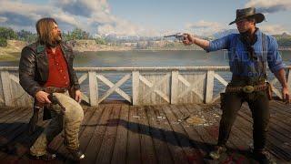 Healthy Arthur vs Micah Bell Old West Gunslinger Skills