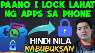 PAANO I LOCK LAHAT NG APPS SA CELLPHONE MO ! | HOW TO LOCK APPS IN YOUR CELLPHONE !100% LEGIT !