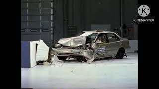 Crash Test 1998-2002 Toyota Corolla / Sprinter / Chevrolet Prizm Frontal Offset IIHS