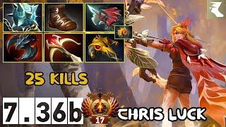 Chris Luck - Windranger  Pos 2 - 25 kills - 7.36b - Immortal Dota 2 Pro Plays