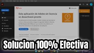 esta aplicación de adobe sin licencia se desactiva pronto 2024