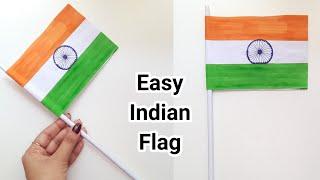  Easy  Indian Flag Making From White Paper • How To Make Indian Flag ? • Flag making using paper