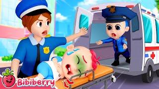 Police Officer  Super Ambulance Rescue | Healthy Habits Kids Songs | Bibiberry Nursery Rhymes