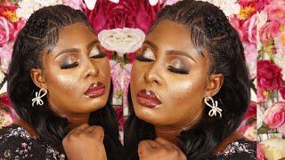  HAIR AND MAKEUP TRANSFORMATION| DARK SKIN