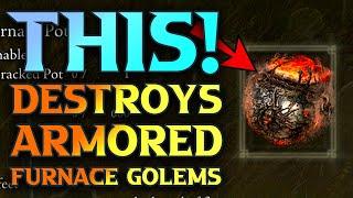 How To Get Hefty Furnace Pot Recipe To Destroy Armored Furnace Golems Shadow Of The Erdtree