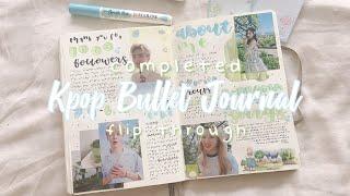 Completed Kpop Bujo Flip Through ^ㅅ^