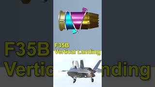 F35B Lightning Fighter Jet Vertical Landing