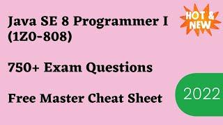 Java SE 8 Programmer I (1Z0-808) Practice Exam Dumps & Questions 2024