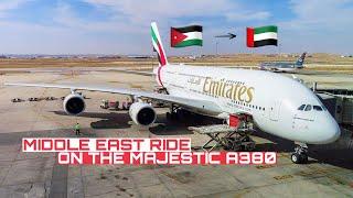 Emirates | Amman  to Dubai  | Airbus A380 | The Flight Experience