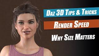 Daz 3D Tutorial : Size Matters For Faster Renders