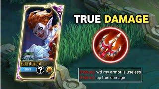 KARRIE NEW TRUE DAMAGE HACK!! EZ COUNTER TANK HEROES | KARRIE BEST BUILD 2025