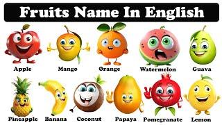 Fruits Name | Learn Fruits Name in English | Name of Fruits Basic English Learning | #fruit #fruits