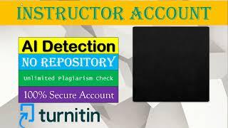 Turnitin Student Instructor Account || Turnitin no repository 2024