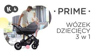 Wózek dziecięcy 3 w 1 PRIME Kinderkraft do 22 kg | z fotelikiem samochodowym